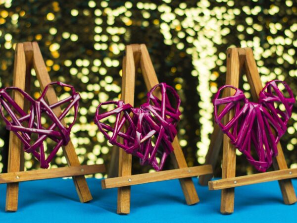 04 serca z papierowej wikliny serce z papierowej wikliny