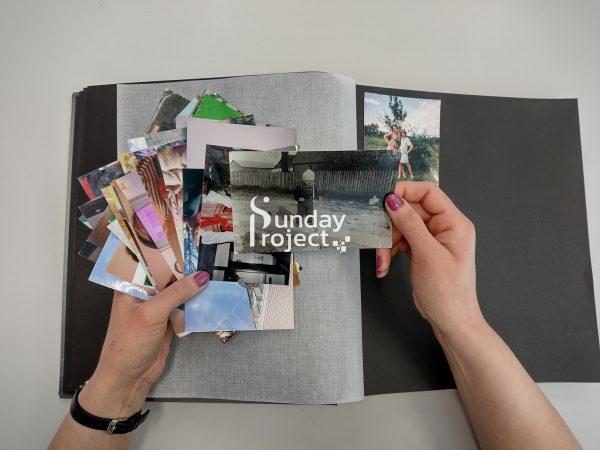 robienie albumu ze zdjęciami, stare fotografie album ze zdjęciami