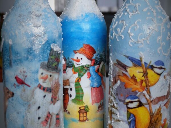 butelki zimowe zimowe butelki