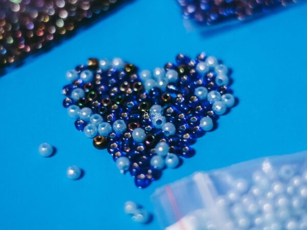 niebieskie koraliki niebieskie koroaliki