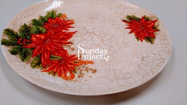 talerz Boże narodzenie 105m1 talerz decoupage spekania dwuskładnikowe