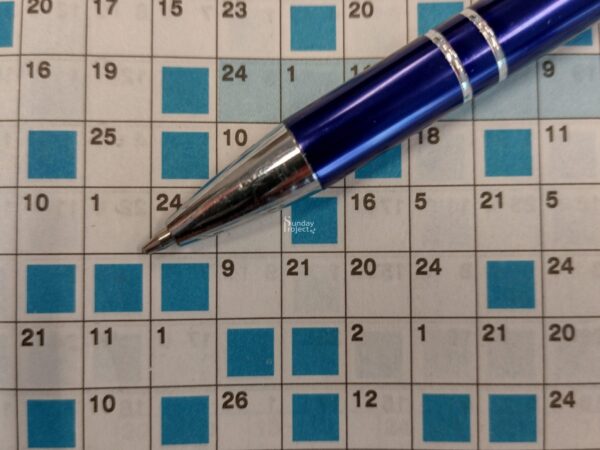 Krzyżówka z długopisem m Krzyżówka z długopisem - zdjęcie do pobrania