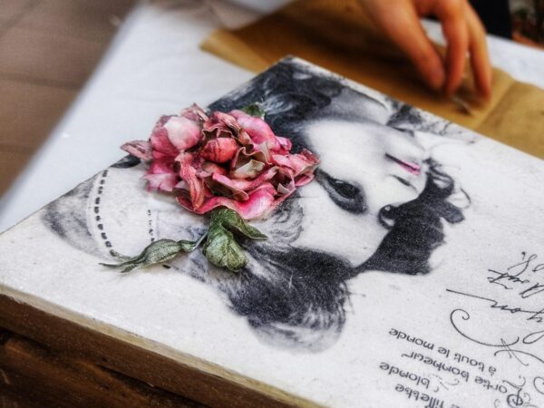 szkatułka sospeso Szkatułka decoupage