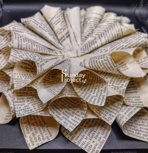 papieroplastyka rozeta z papieru Papieroplastyka - rozetka z papieru. Recykling