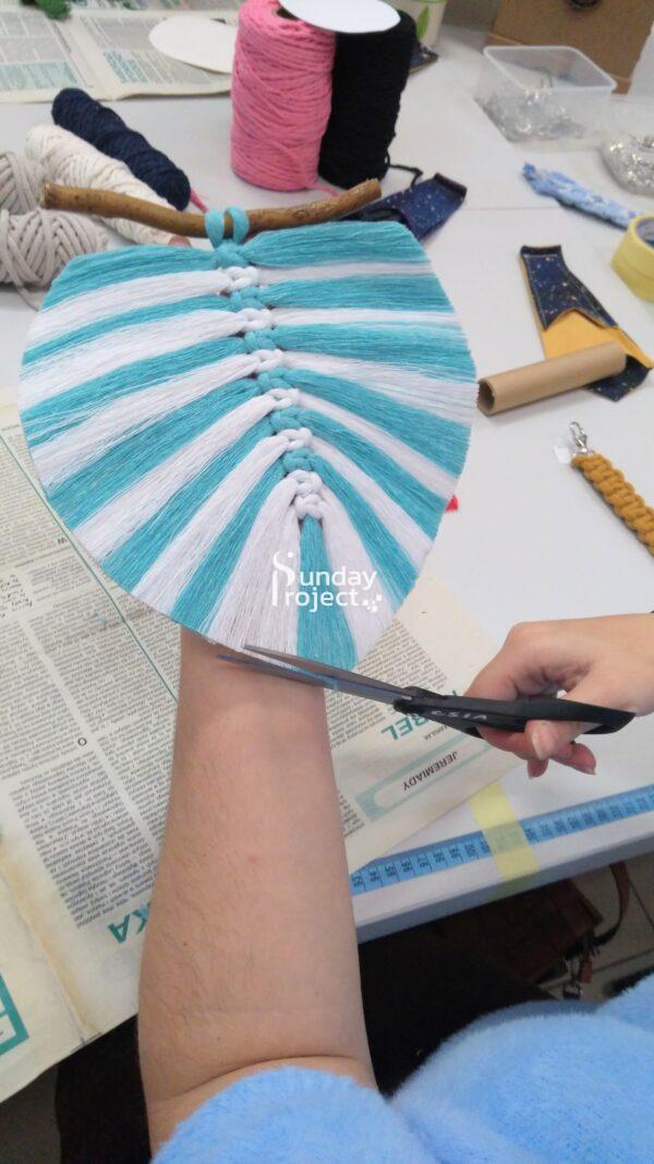 zaplatanie makramy (8) makrama liście