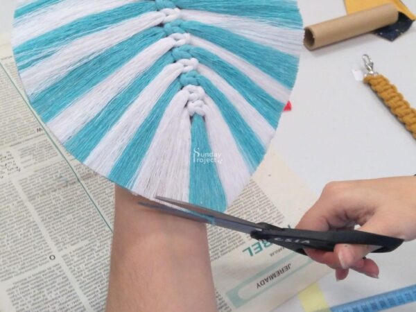 zaplatanie makramy (8) makrama liście