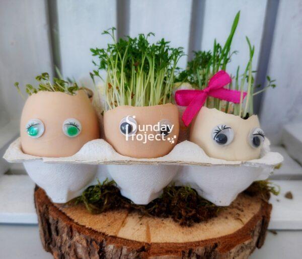 dekoracja z oczami pomysł na pisanki wielkanocne