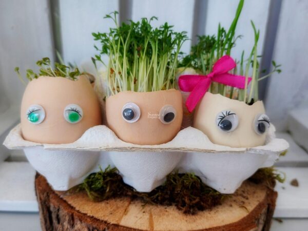 dekoracja z oczami pomysł na pisanki wielkanocne