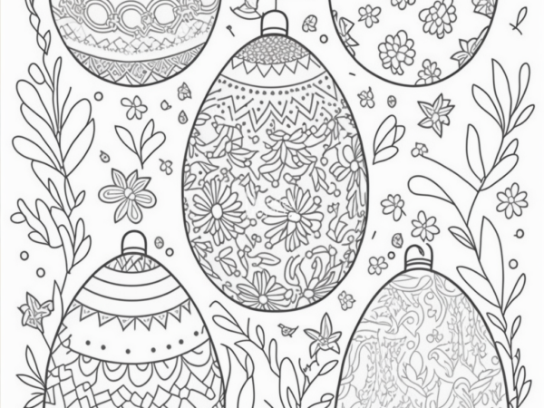 07 Mk2 Pisanki kolorowanka kolorowanka do pobrania pisanki