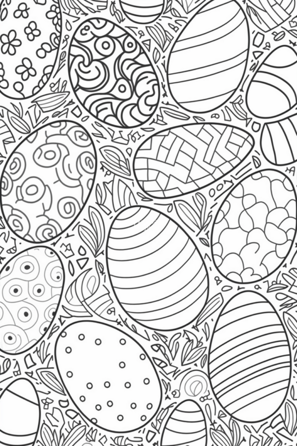 10 Mk2 Pisanki kolorowanka Kolorowanka wielkanocna, pisanki