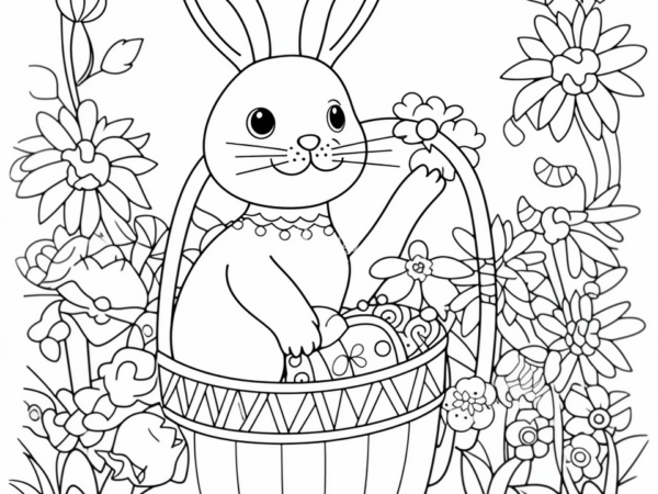 16k M2 Zajączek kolorowanka kolorowanka do pobrania zajączek wielkanocny