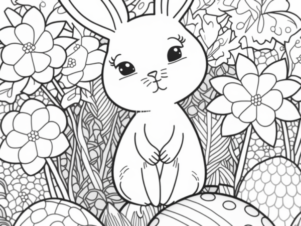 31k M2 króliczek wielkanocny kolorowanka do pobrania króliczek wielkanoc