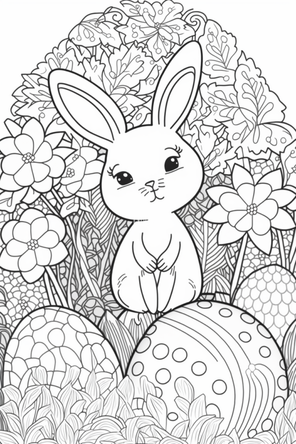 31k M2 króliczek wielkanocny kolorowanka do pobrania króliczek wielkanoc