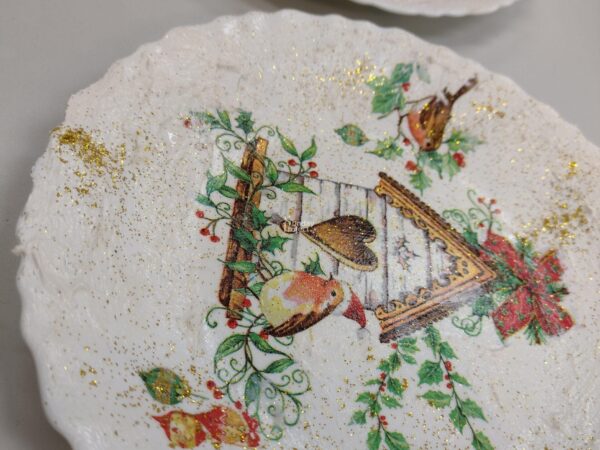 talerz na wigilię (2) Talerz decoupage Boże Narodzenie