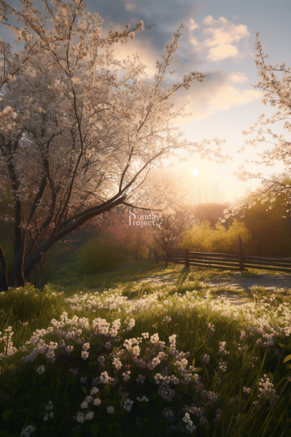 51cm M2 Wiosna grafika grafika do pobrania papier do transferu, papier elektroniczny łąka