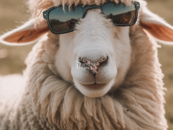 54cm M2 Owieczka w okularach przeciwsłonecznych grafika do pobrania papier elektroniczny Owieczka w okularach przeciwsłonecznych