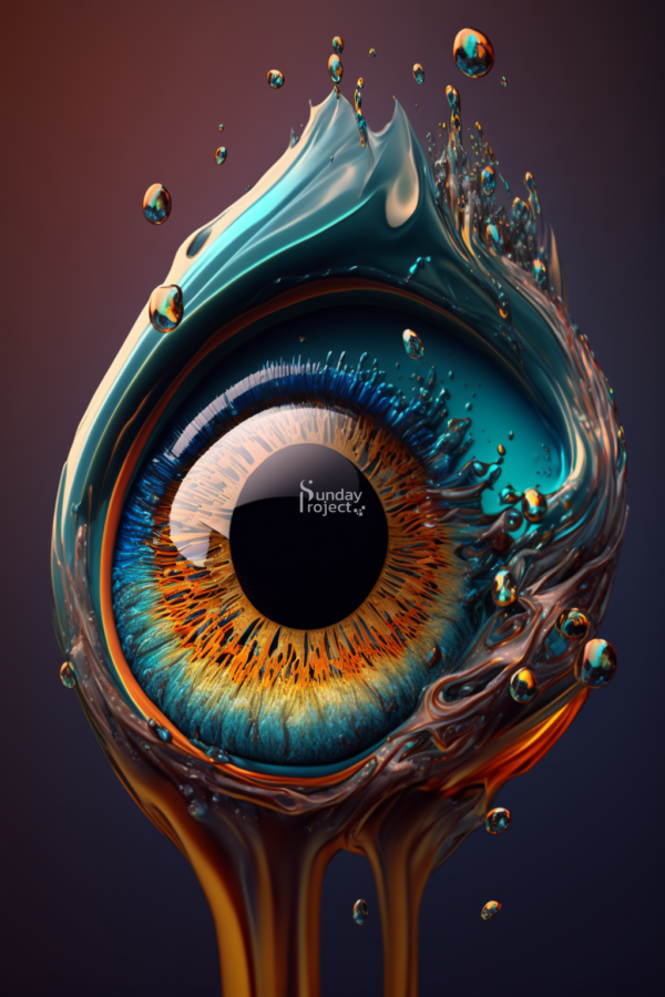 8cm M2 Oko - iluzja 3d grafika do pobrania fantastyka grafika do pobrania oko 3D science fiction papier elektroniczny