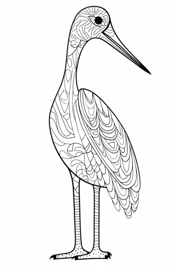 bocian kolorowanka kolorowanka wiosna do pobrania bocian