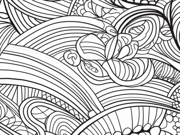 kolorowanka abstrakcja Kolorowanka relaksacyjna antystresowa dla dorosłych szczegółowa - abstrakcja