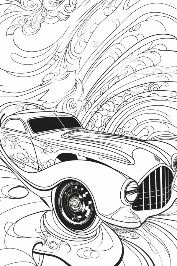 kolorowanka szczegółowa auto kolorowanka do pobrania auto