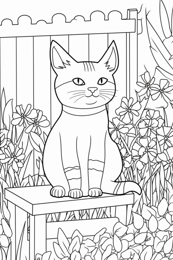 kolorowanka szczegółowa kot zwierzaki kolorowanka dla dzieci do pobrania kot zwierzęta