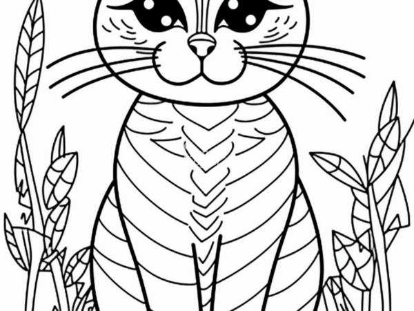 kot kolorowanka kolorowanka do pobrania kot