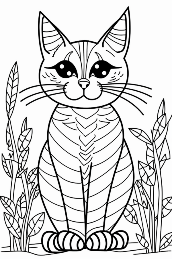 kot kolorowanka kolorowanka do pobrania kot