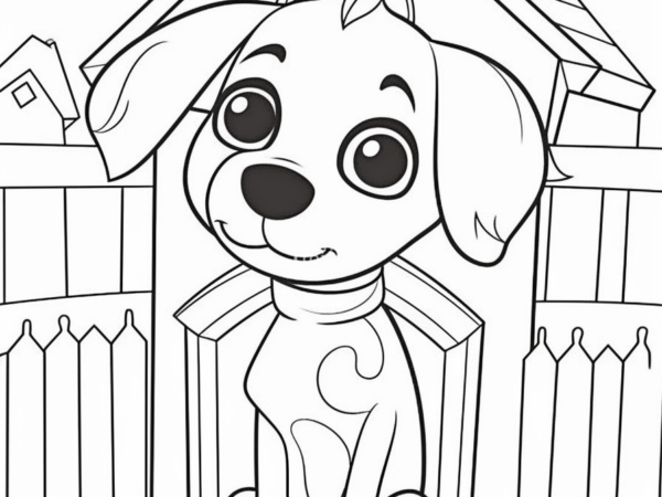 kolorowanka dla dzieci piesek zwierzęta kolorowanka do pobrania piesek zwierzaki