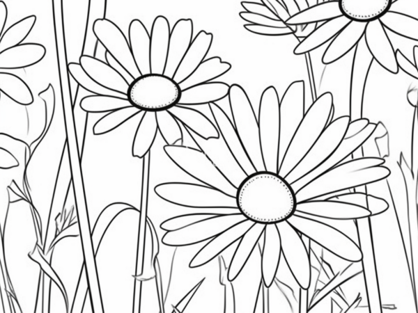 stokrotki kolorowanka kolorowanka do pobrania kwiaty stokrotki, łąka