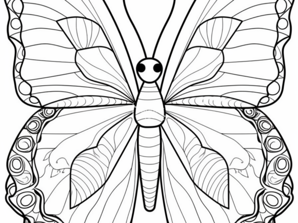 kolorowanka motyl owady zwierzęta