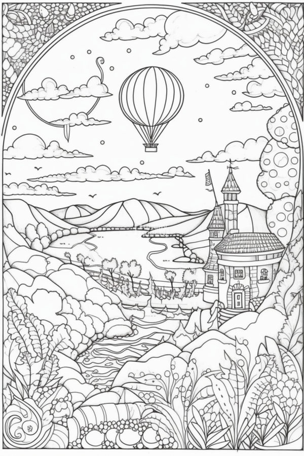 kolorowanka do pobrania szczegółowa bajka