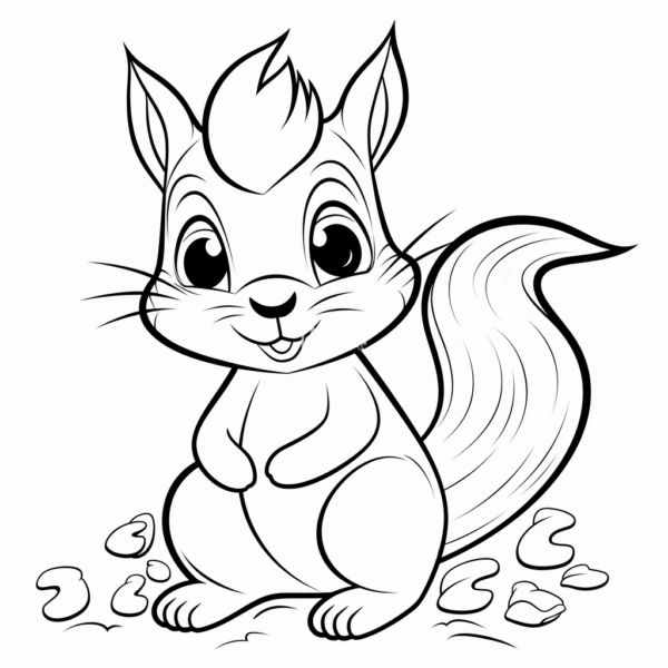 3k wiewiórka kolorowanka kolorowanka dla dzieci zwierzęta kolorowanka wiewiórka do pobrania zwierzątka jesień