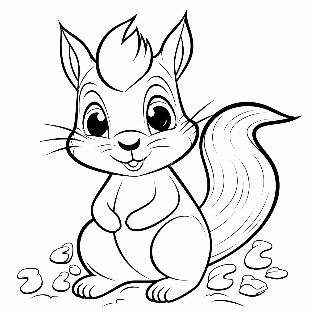 3k wiewiórka kolorowanka kolorowanka dla dzieci zwierzęta kolorowanka wiewiórka do pobrania zwierzątka jesień