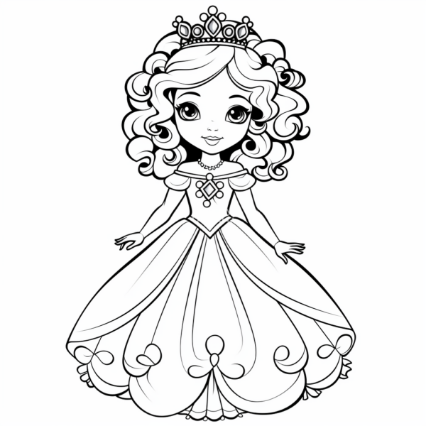 4k księżkiczka kolorowanka kolorowanka do pobrania księżniczka