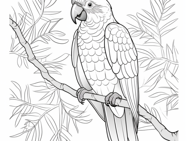 5k papuga kolorowanka kolorowanka do pobrania papuga