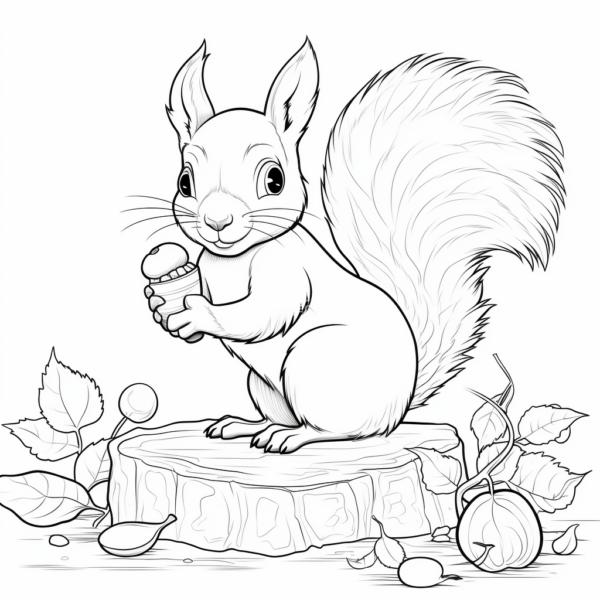 8k wiewiórka kolorowanka zwierzaki do pobrania, zwierzęta kolorowanka do pobrania wiewiórka jesień zwierzęta