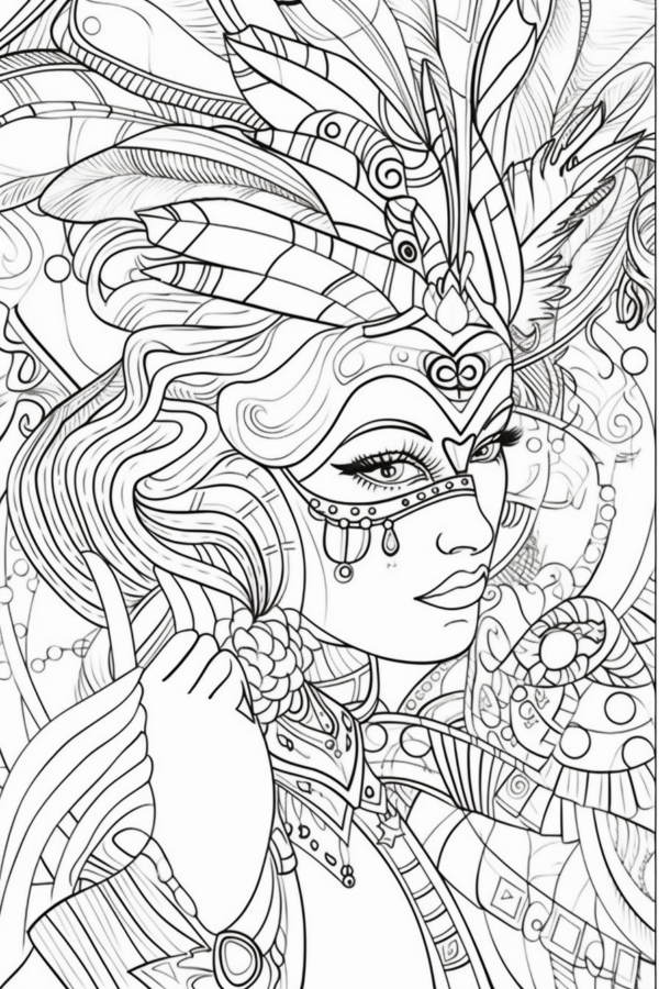 kolorowanka do pobrania dla seniorów etniczna