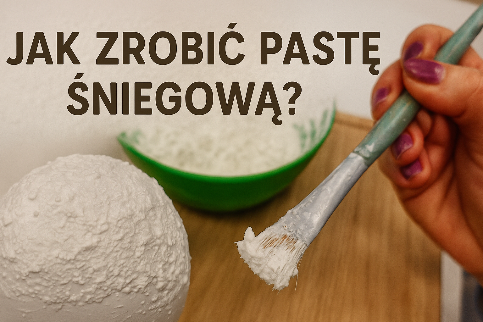 przepis na pastę śniegową
