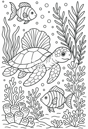 kolorowanka dla dzieci do pobrania ocean podwodny świat kolorowanka dla dzieci za darmo do pobrania