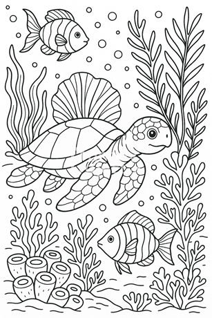 kolorowanka dla dzieci do pobrania ocean podwodny świat kolorowanka dla dzieci za darmo do pobrania
