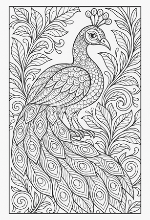 kolorowanka szczegółowa do pobrania paw kolorowanka antystresowa dla dorosłych