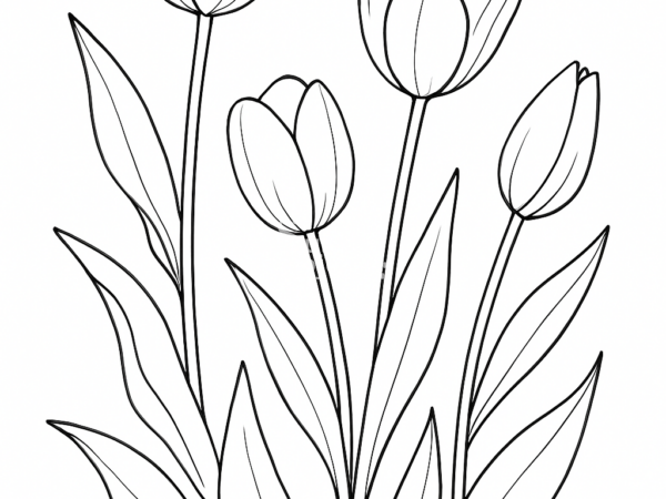 kolorowanka do pobrania tulipany darmowa kolorowanka do wydruku na dzien mamy wiosna