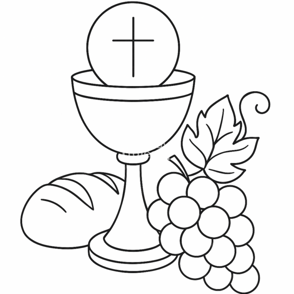 kolorowanka religijna 1 komunia święta, msza św kolorowanka dla dzieci do pobrania msza święta