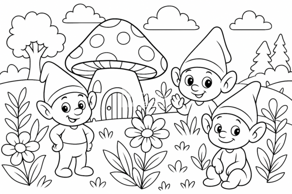 kolorowanka do pobrania bajka smerfy