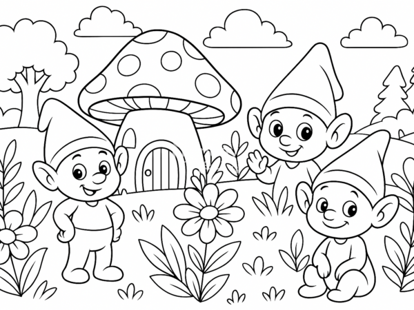 kolorowanka do pobrania bajka smerfy