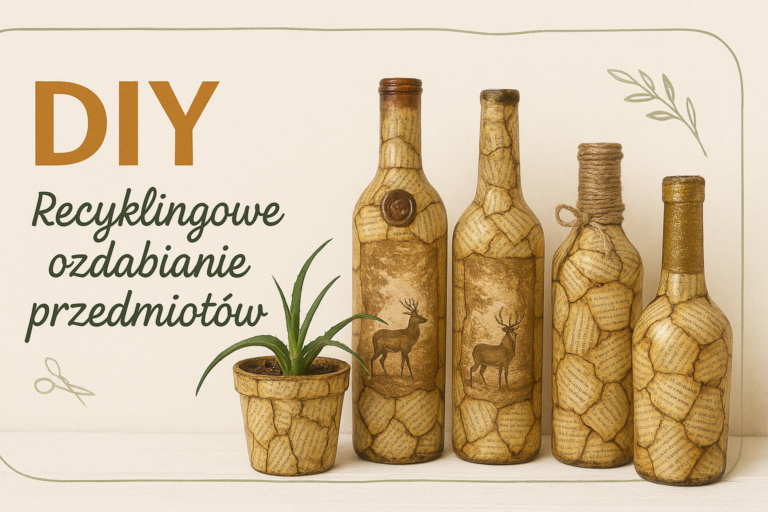 REcyklingowe dekoracje DIY eko deko DIY recykling
