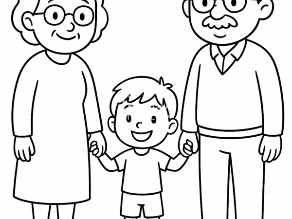 babcia i dziadek kolorowanka dla dzieci do pobrania kolorowanka na dzień babci i dziadka