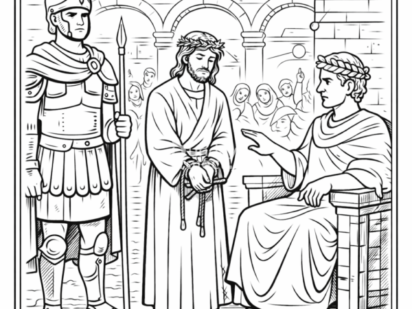 kolorowanka religijna do pobrania wielki post Jezus