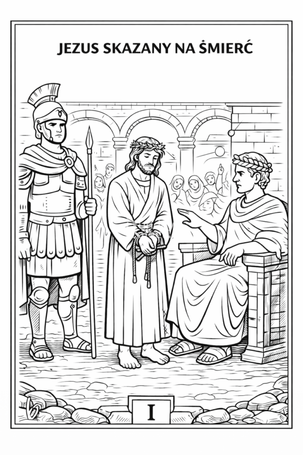 kolorowanka wielki post dla dzieci Jezus krzyż kolorowanka religijna do pobrania wielki post Jezus