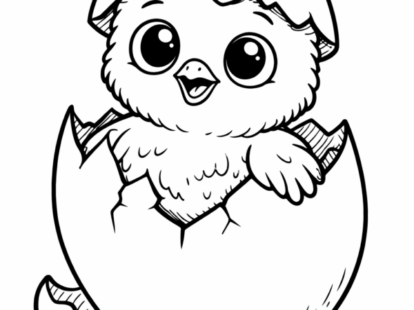 jajko kolorowanka wiosna kurczak wielkanocny